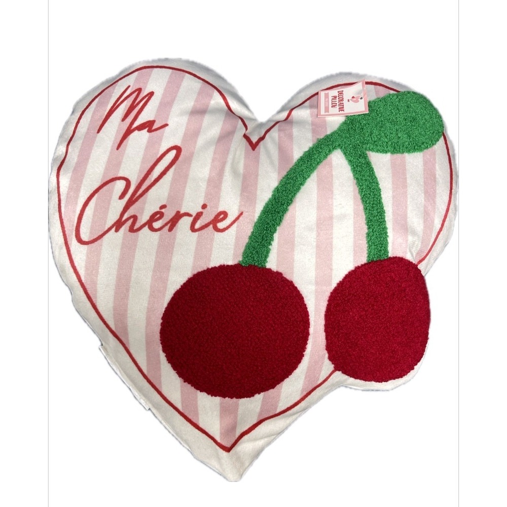 Target Bullseye's Playground Valentine MA CHERIE Throw Pillow CHERRIES 2025 NEW